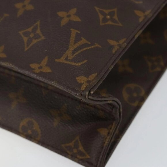 LOUIS VUITTON Monogram Sac Plat Hand Bag M51140 LV Auth 142812 - Picture 3 of 14